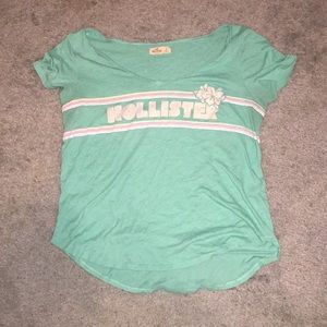 Hollister California Light Green Flow T Shirt